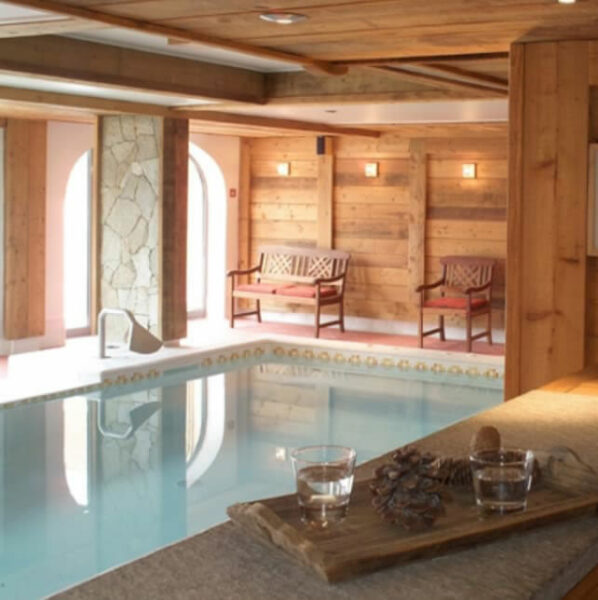 SPA, ambiance bois maison alliey.